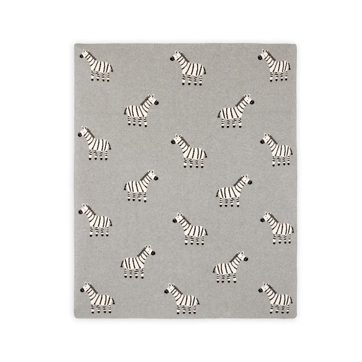 Sweater Knit Baby Blanket- Zebras