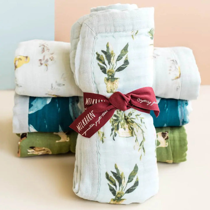Green Floral Big Lovey