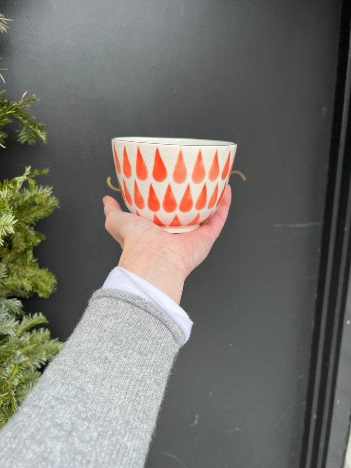 Cafe Au Lait Bowl- Tears Pink