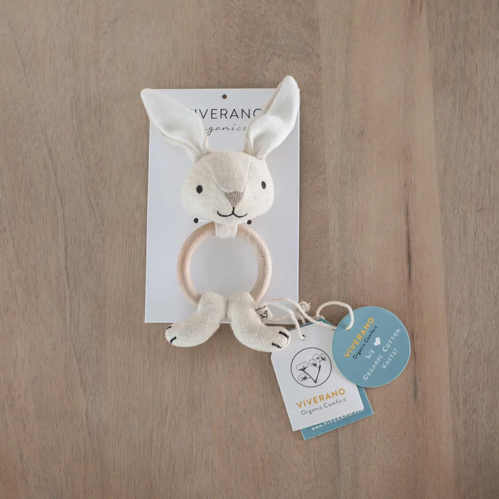 Bunny Baby Teething Rattle Toy