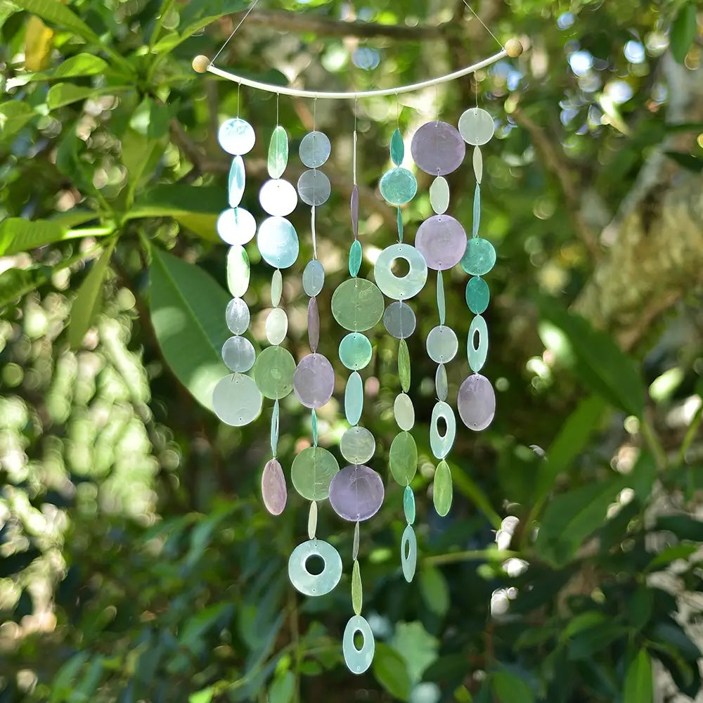 Capiz Chime Inverted Arch-Wisteria