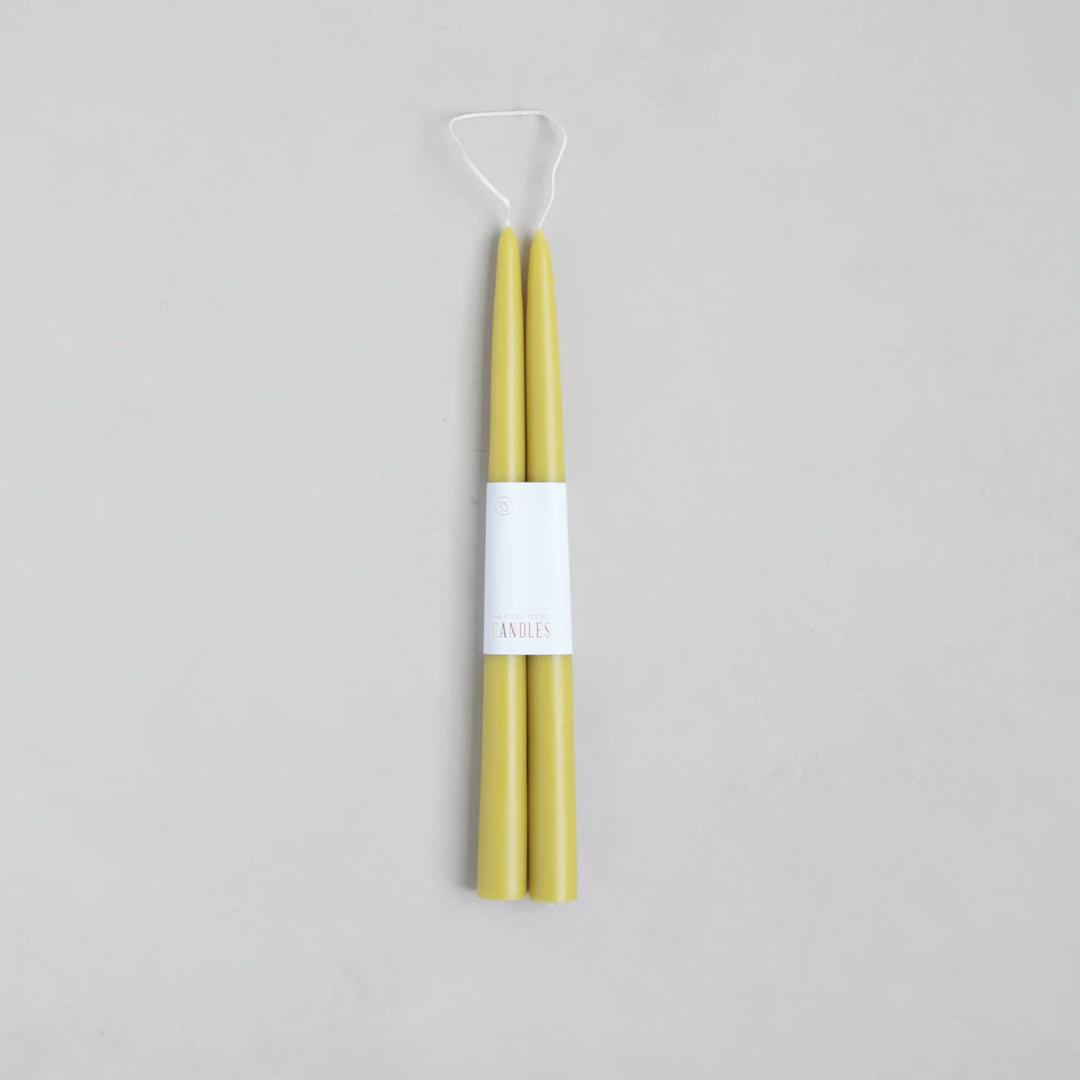 Dipped Tapered Candles 12" - Citrine