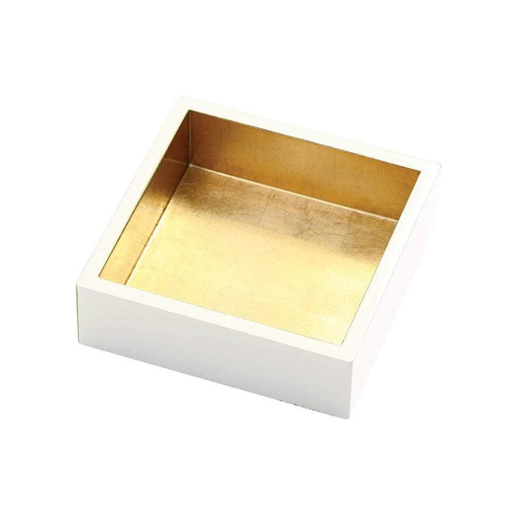 Cream Lacquer Cocktail Napkin Holder