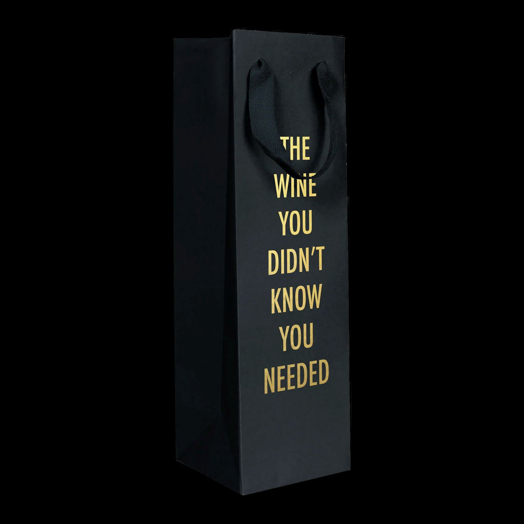 Didn't Know Wine Bag - Black