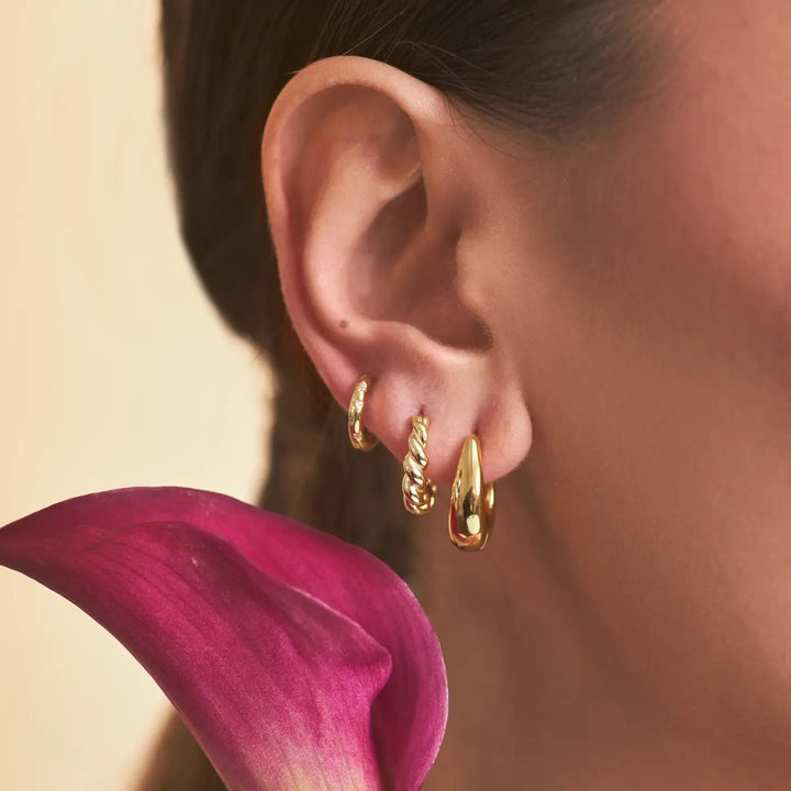 Eliza Gold Huggie Earrings
