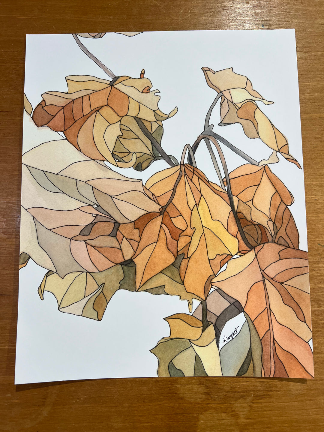 Fallen Leaves- Kate Wyatt Archival Print