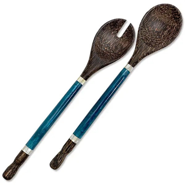 Indigo Mother of Pearl Inlaid Servers