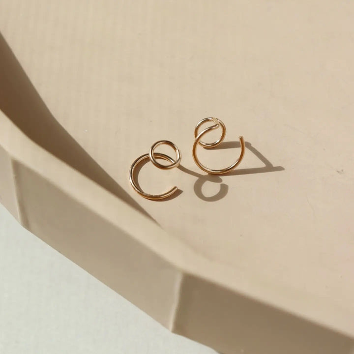 Gold Ear Jacket Earrings