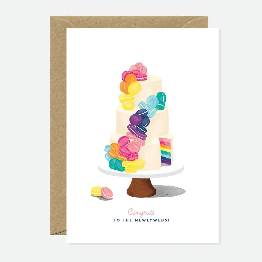 Macaroon Newlywed Card