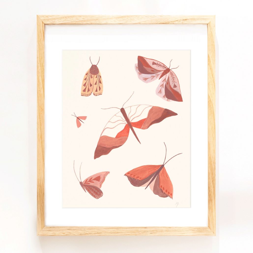 Moth Study Print