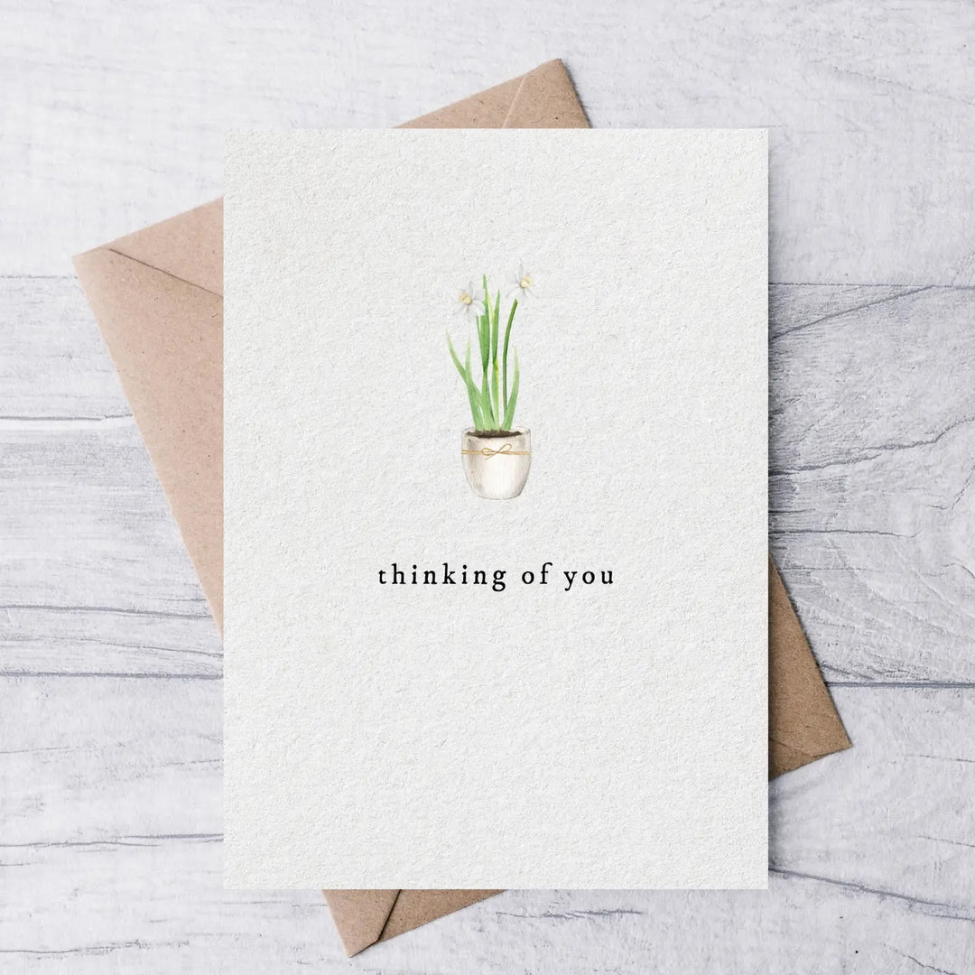 Paperwhites Thinking of You Card