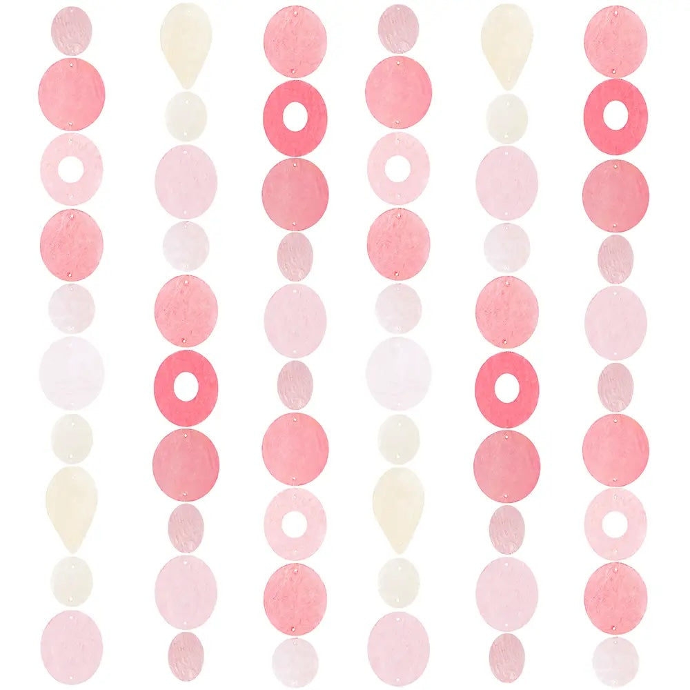 Capiz Shell Strand- Pretty in Pink