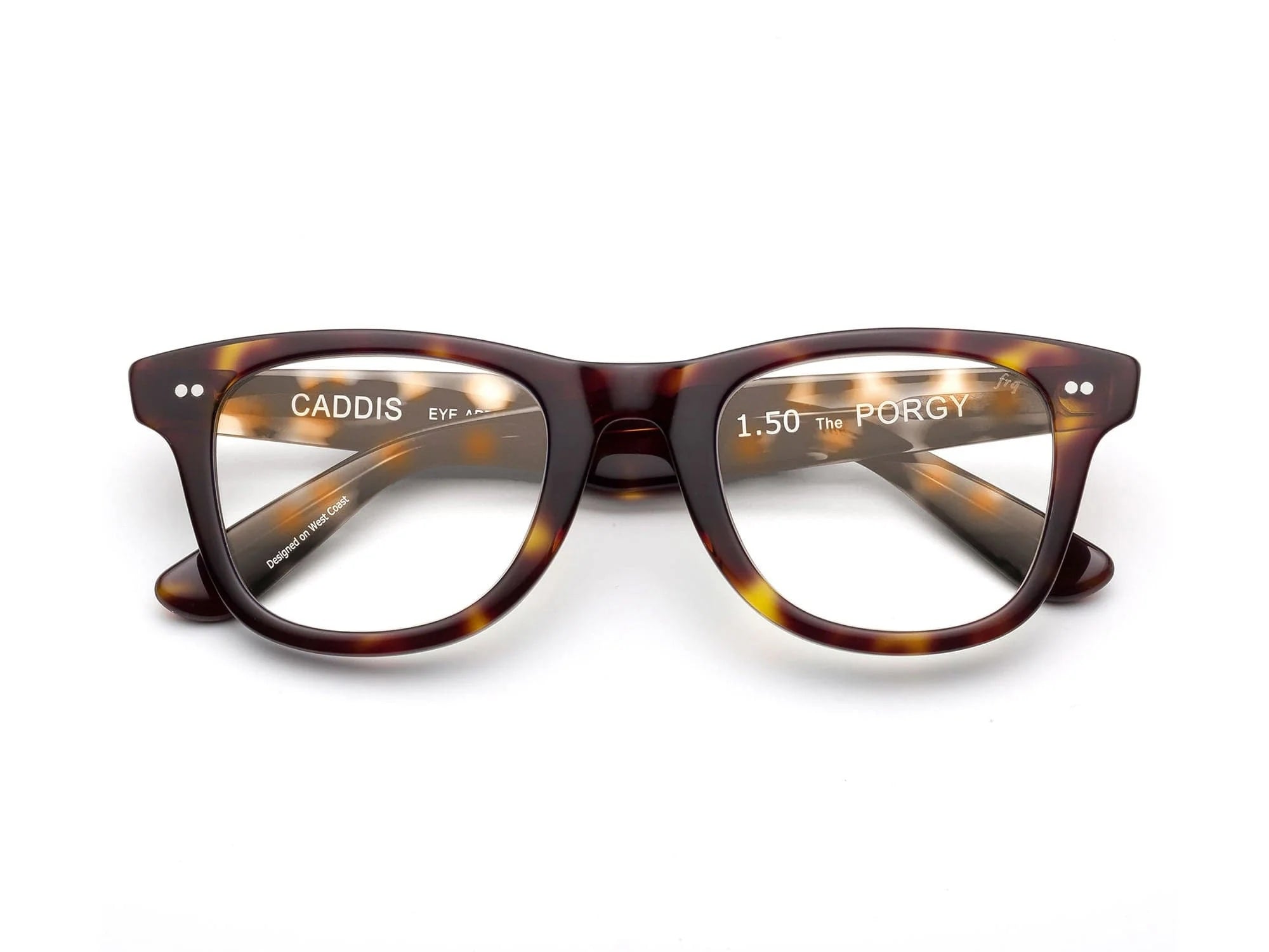 CADDIS Eye Appliances The Porgy Sunglasses Readers 1.50 Tortoise NEW In Box Porgy Backstage Polarized Sunglasses - Black Tortoise  main image 4