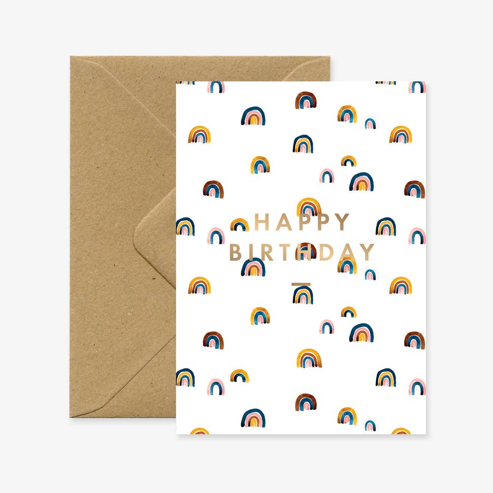 Rainbow Happy Birthday Card