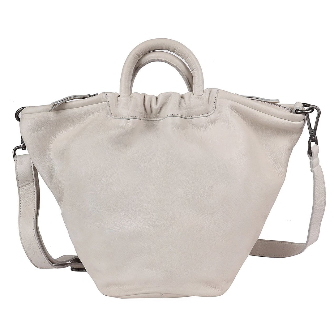 Ramble Leather Tote - White