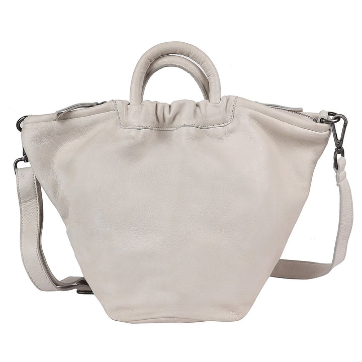 Ramble Leather Tote - White