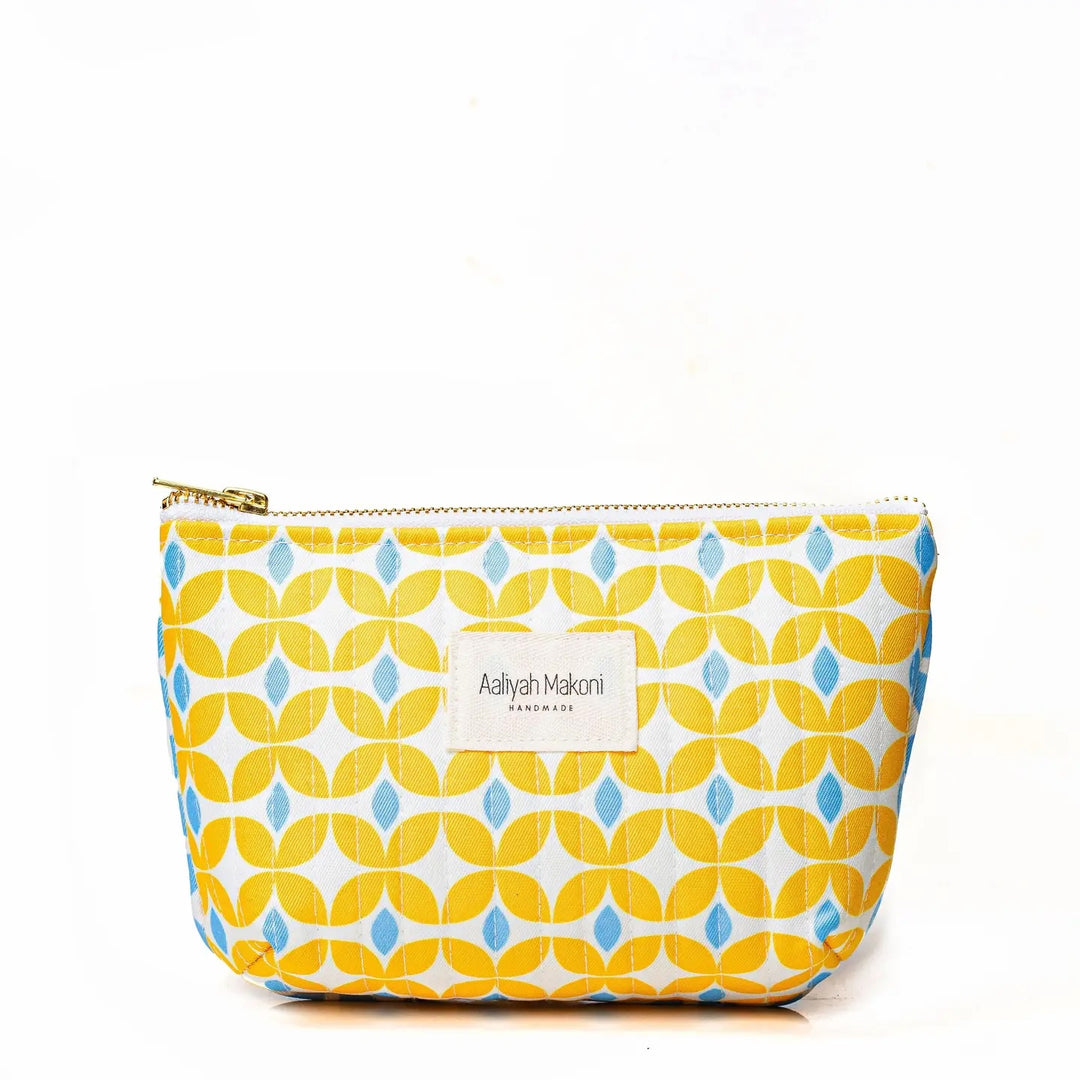 Retro MakeUp Bag- Yellow