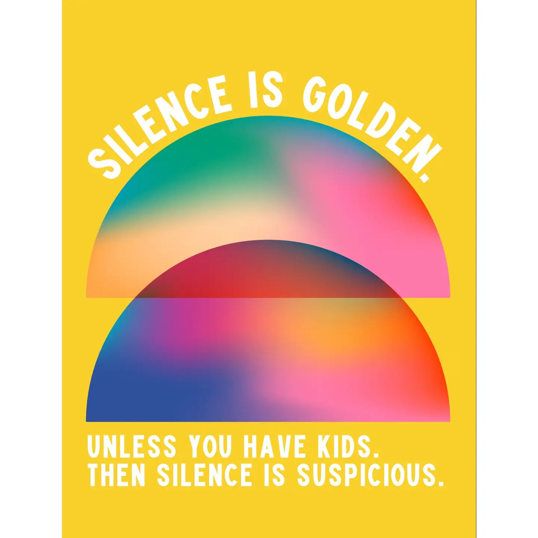 Silence is Golden Greeting Card