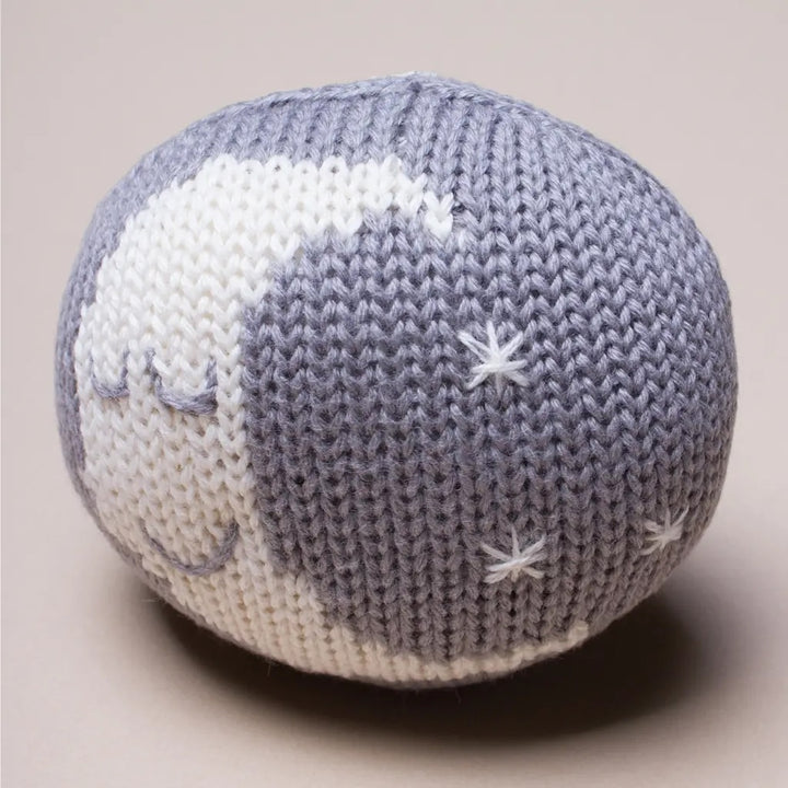 Sleeping Moon Baby Rattle