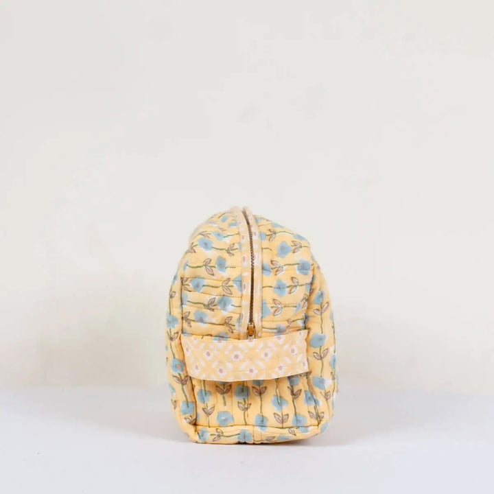 Medium Cosmetic Bag- Buttermilk