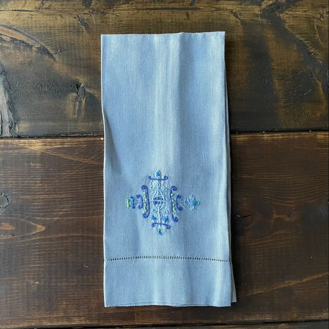 Hand Towel - Veve Legba - Grey