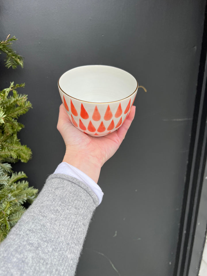 Cafe Au Lait Bowl- Tears Pink