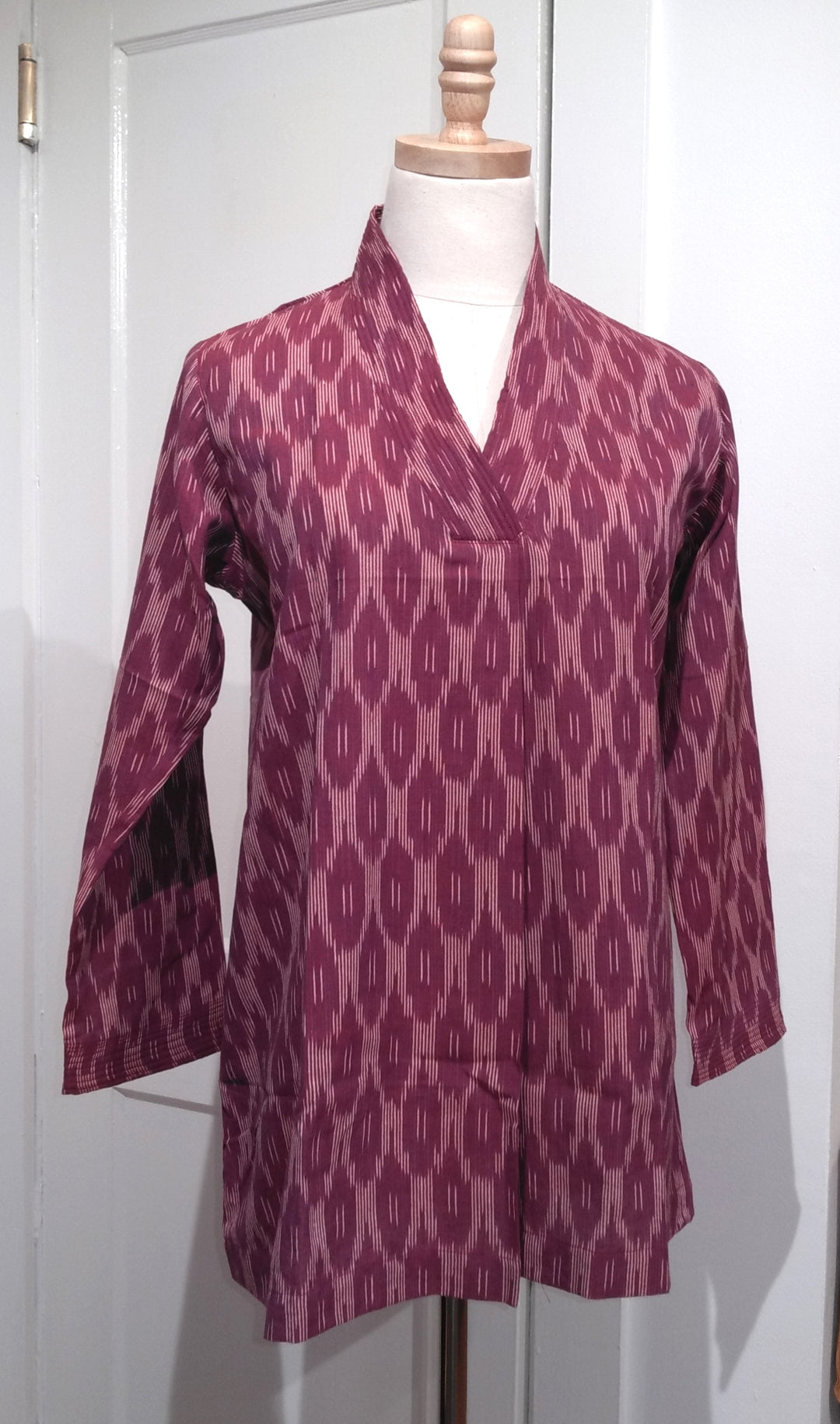 Bina Top Plum Ikat