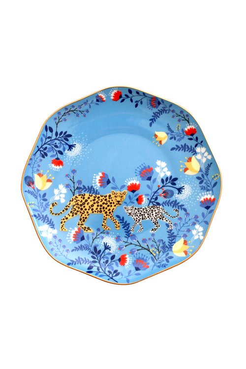 Blue Amazon Rainforest Dessert Plate Set