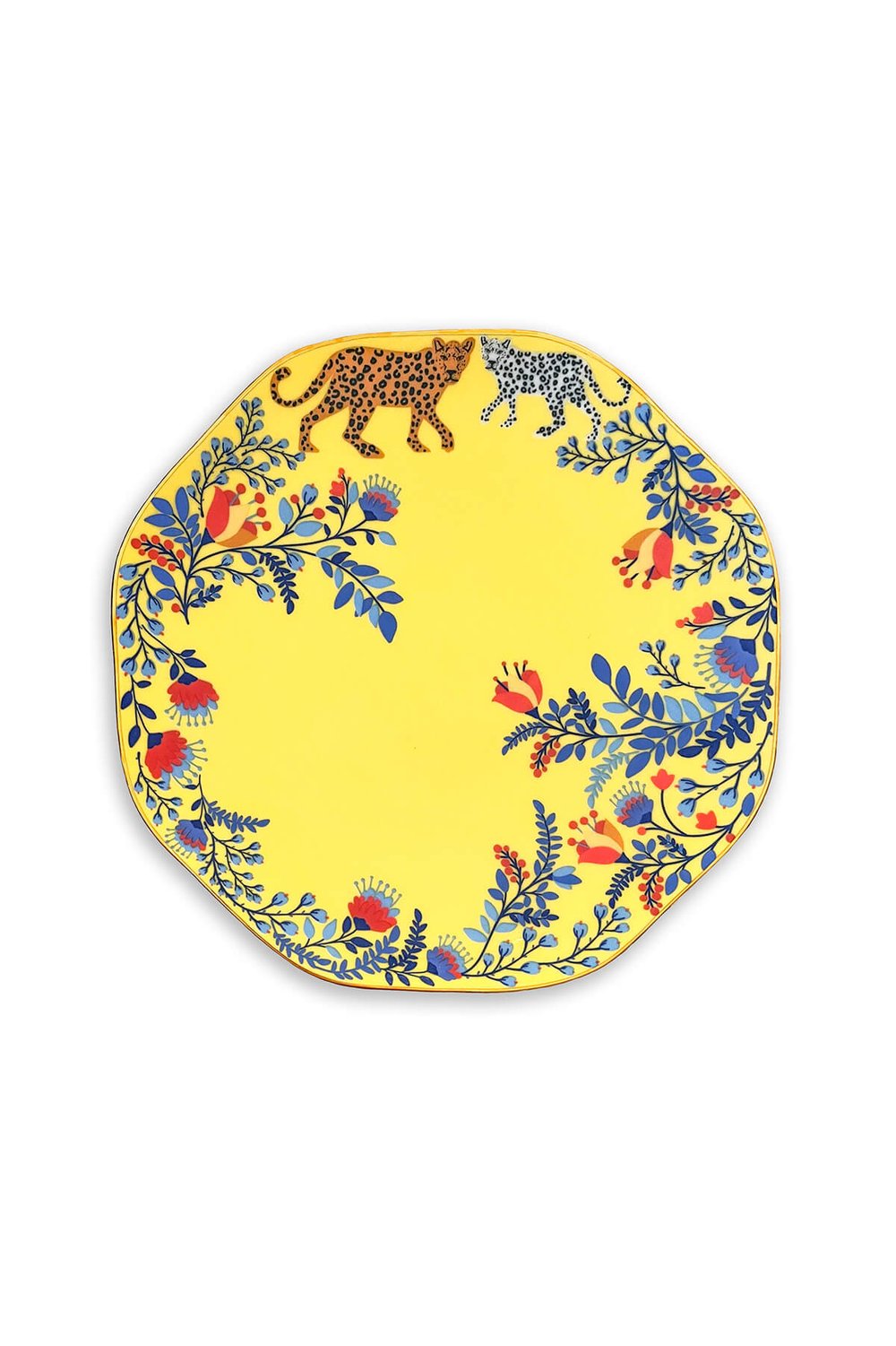 Yellow Amazon Rainforest Dessert Plate Set