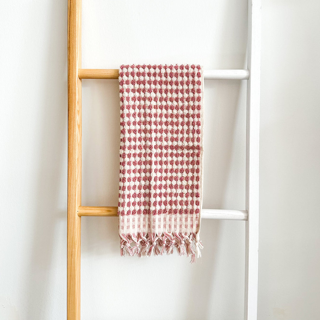 Marseille Dotted Hand Towel-Blush