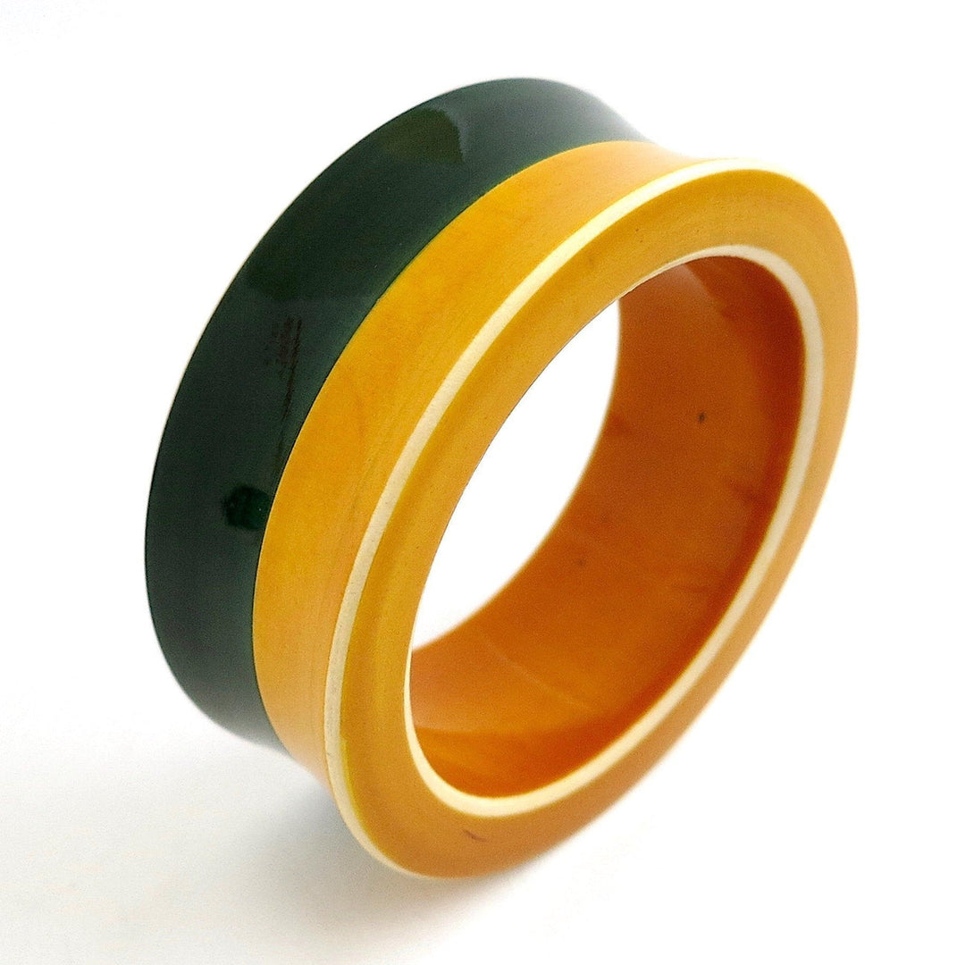 Curvy Color Bangle- Yellow & Green