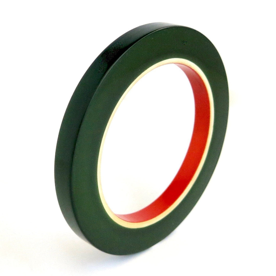 Super Light Bangle - Dark Green & Orange