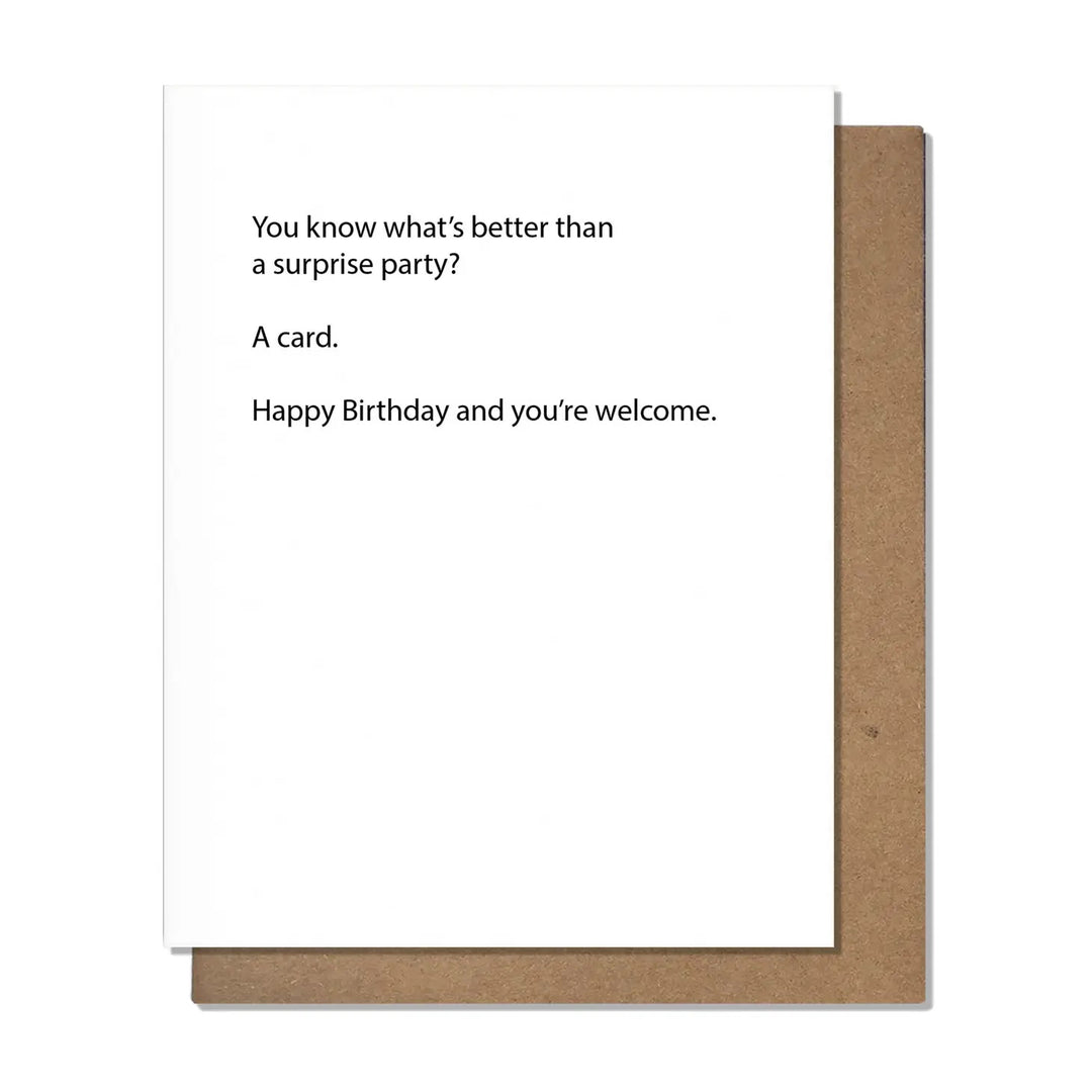 Surprise Party Card