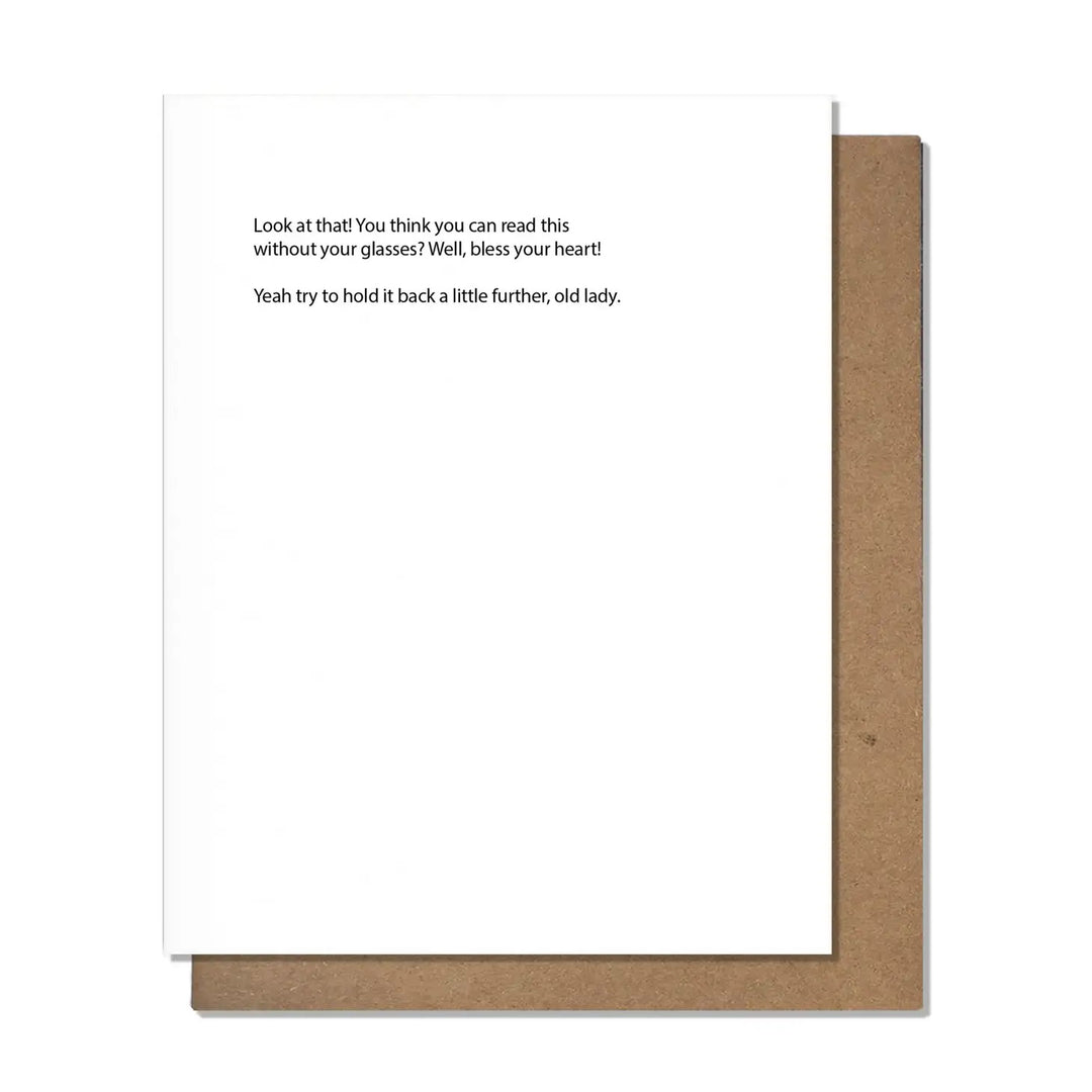 Without Glasses Card