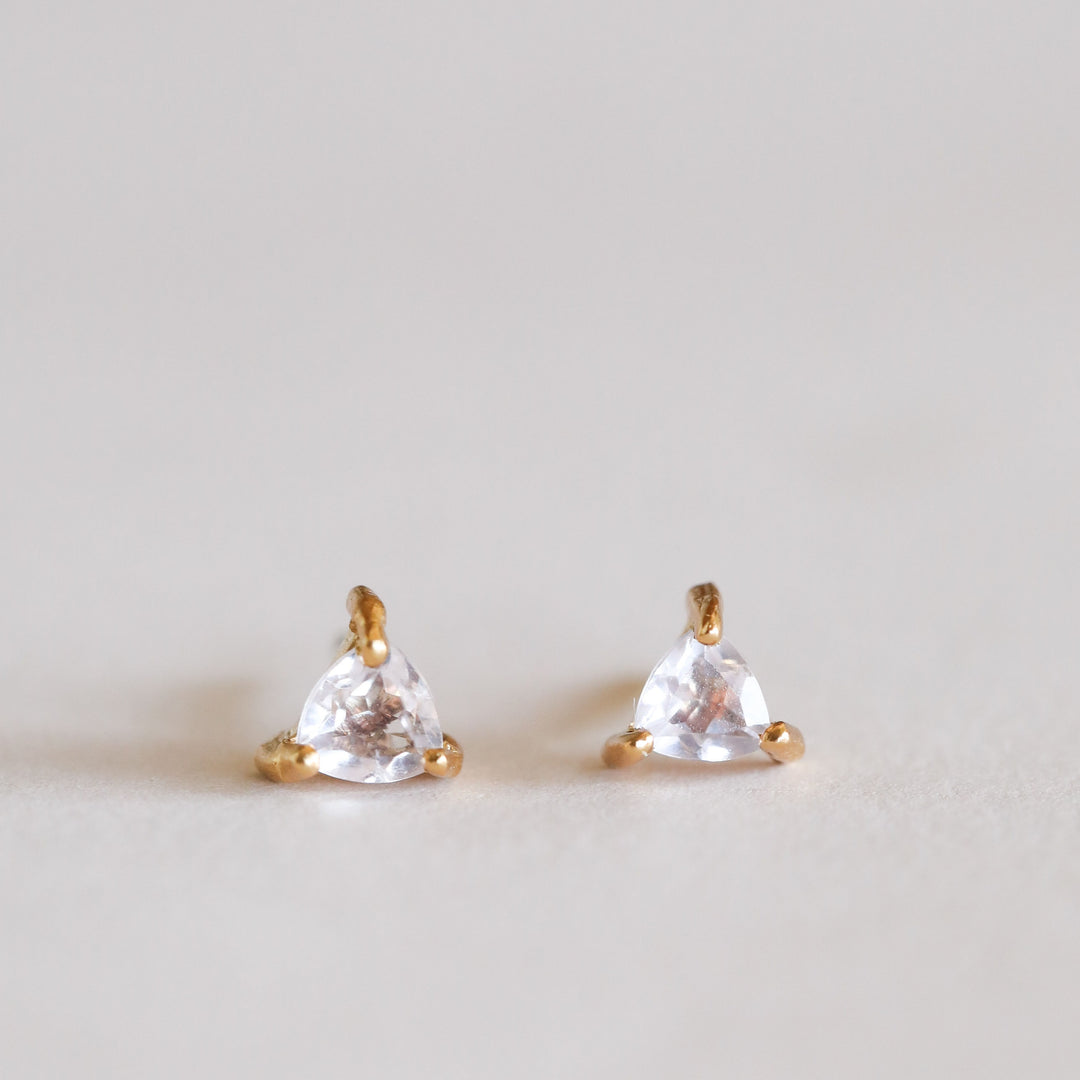 Rose Quartz Mini Energy Earring