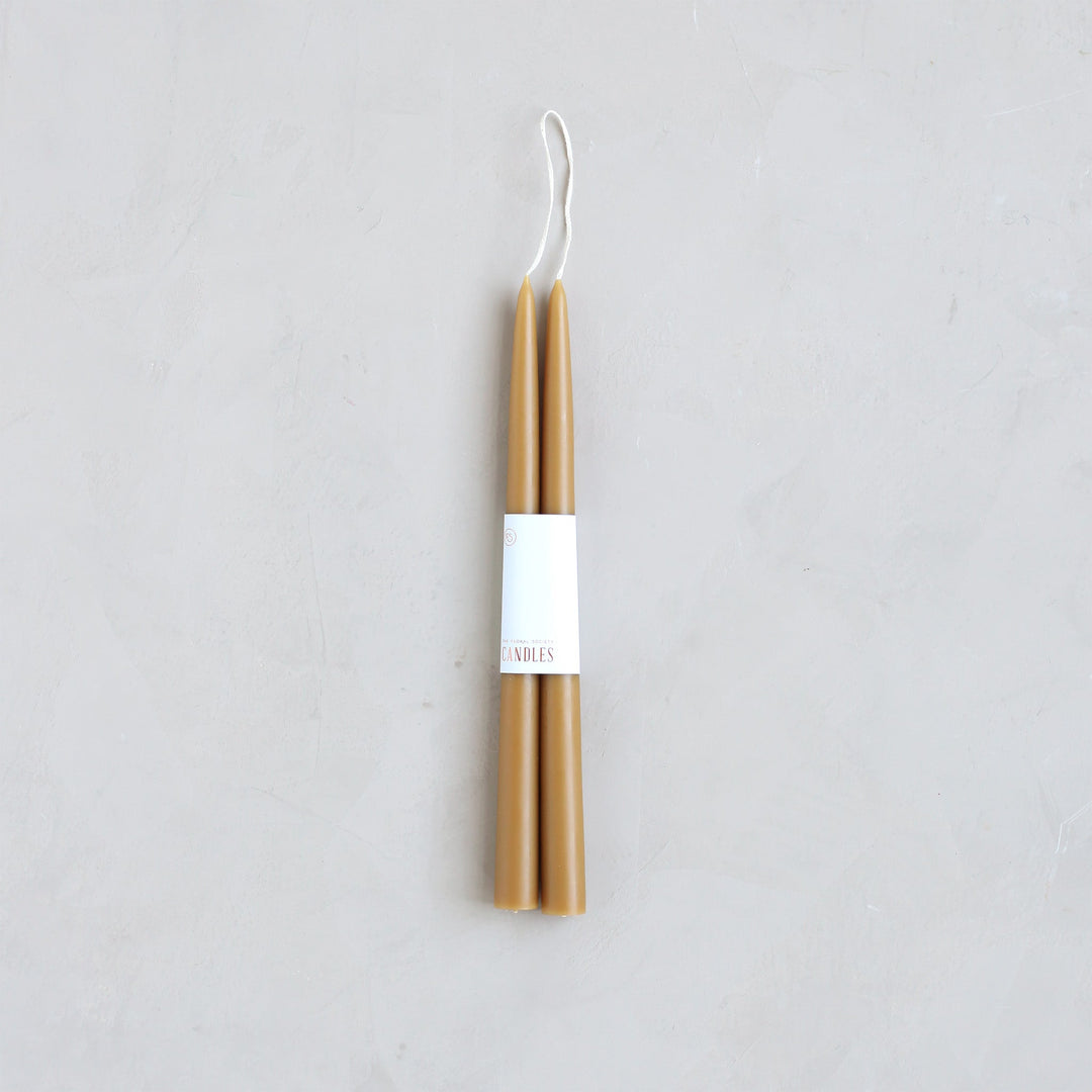 Dipped Tapered Candles 12" - Miel
