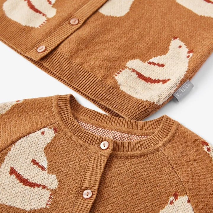 Knitted Cardigan - Honey Bear