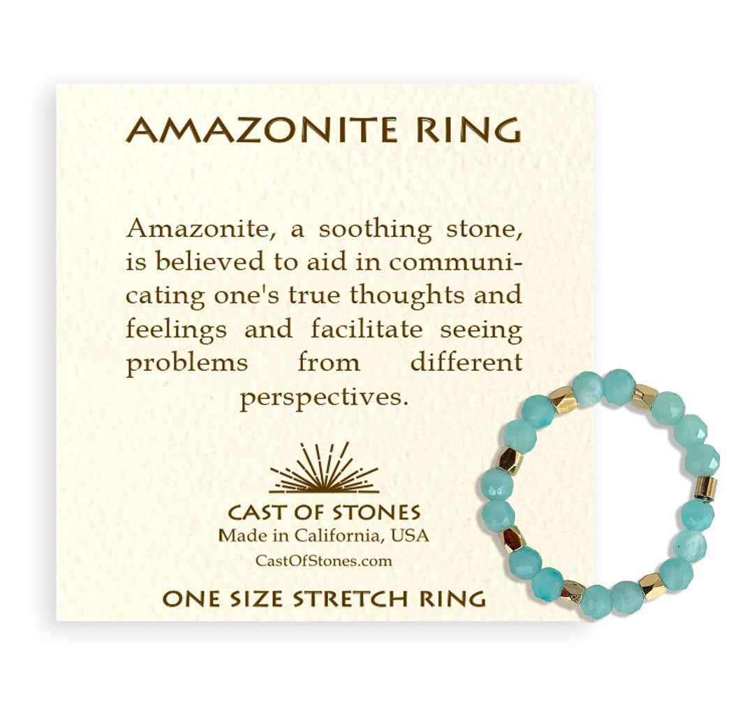 Amazonite Gemstone Ring