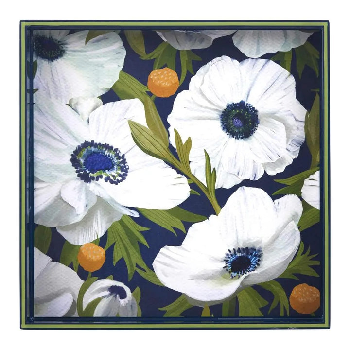 Anemone Poppy Serving Tray