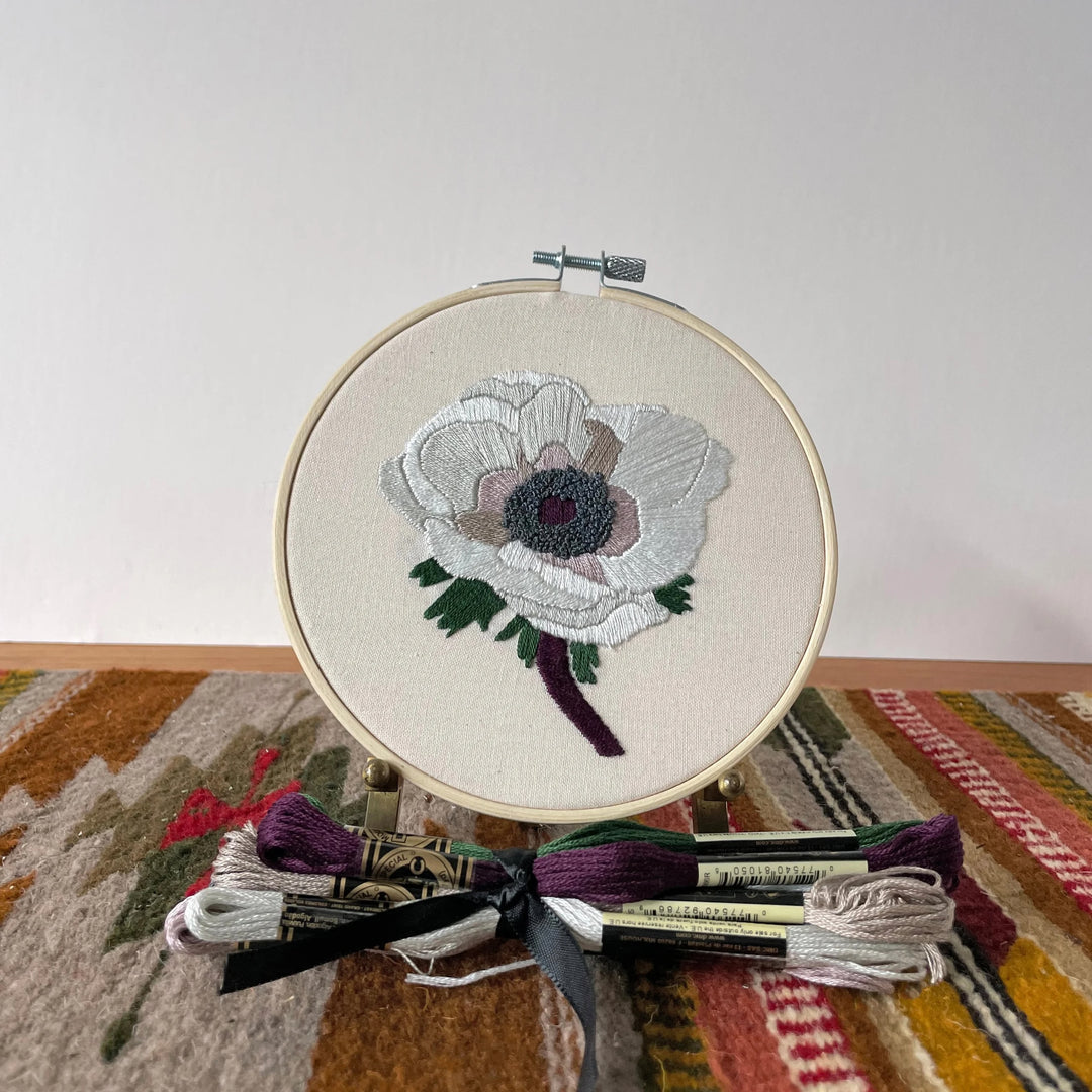 DIY Embroidery Kit- Anemone