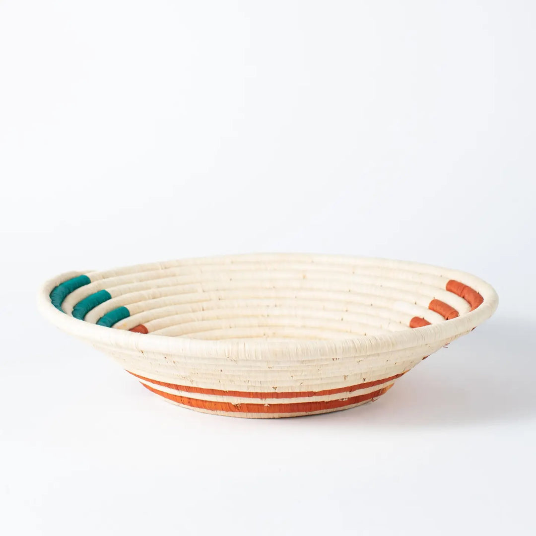 Asymmetric Hand Woven Basket