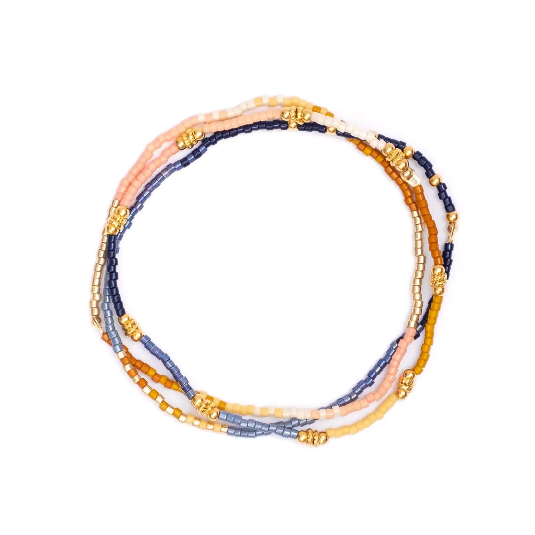 Beaded Stretch Bracelet- B/M/S