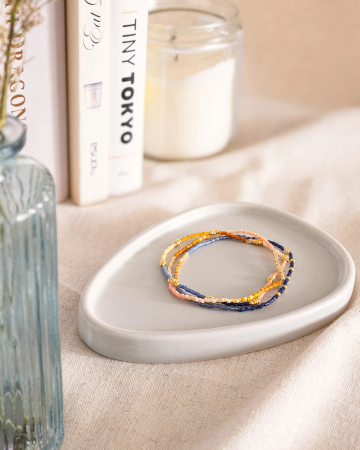 Beaded Stretch Bracelet- B/M/S