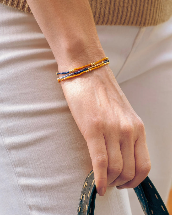 Beaded Stretch Bracelet- B/M/S