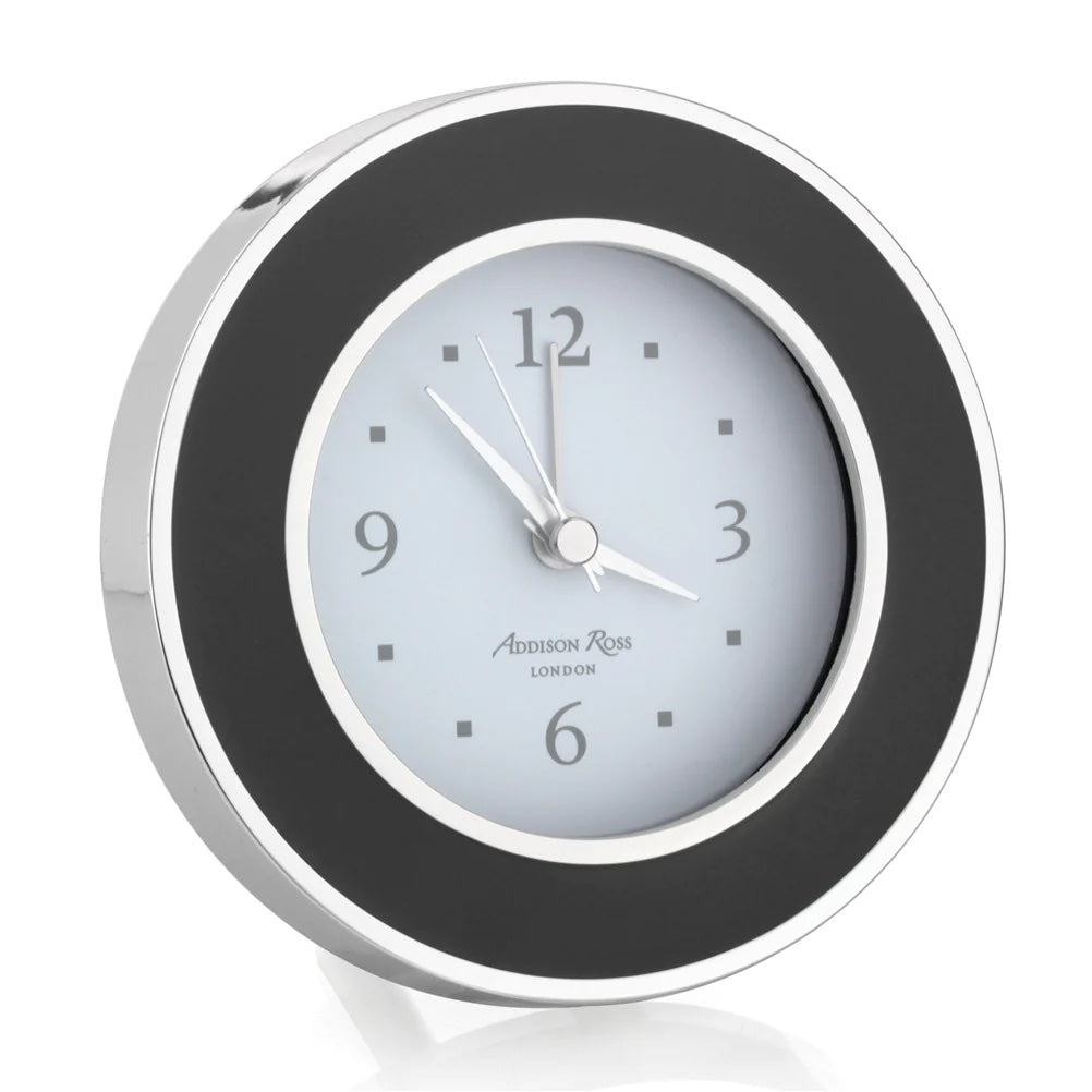 Black & Sliver Alarm Clock