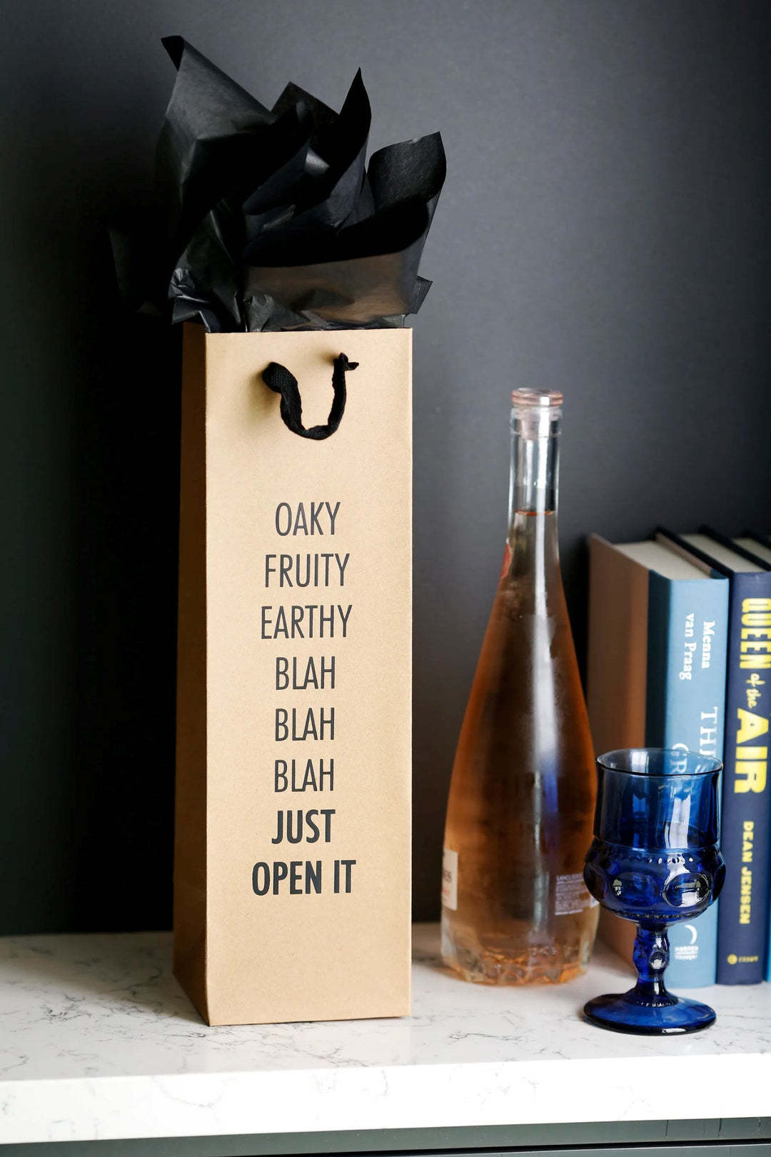 Blah Blah Blah Wine Bag