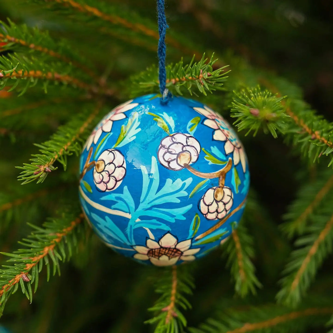 Blue Flower Bauble