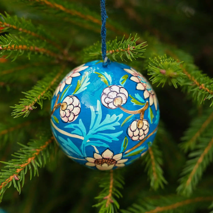 Blue Flower Bauble