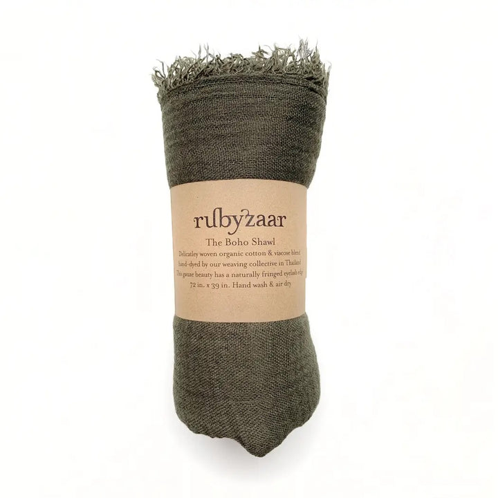Boho Scarf -Army Green