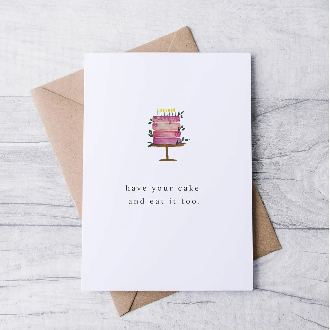 Cake Birthday Greeting Card